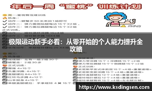 极限运动新手必看：从零开始的个人能力提升全攻略